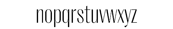 PPRightSansNarrow Fine Instance Font LOWERCASE