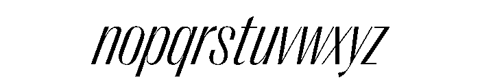 PPRightSansNarrow LightItalic Instance Font LOWERCASE