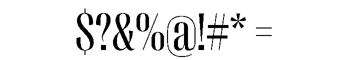 PPRightSansNarrow Regular Instance Font OTHER CHARS