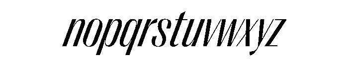 PPRightSansNarrow RegularItalic Instance Font LOWERCASE