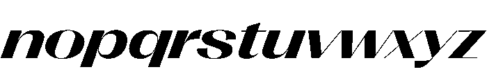 PPRightSansSpatial BoldItalic Instance Font LOWERCASE