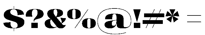 PPRightSansSpatial Dark Instance Font OTHER CHARS