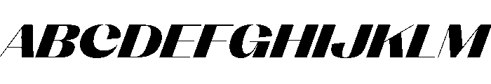 PPRightSansSpatial DarkItalic Instance Font UPPERCASE