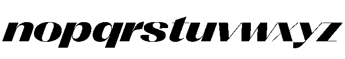 PPRightSansSpatial DarkItalic Instance Font LOWERCASE