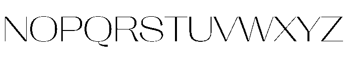 PPRightSansSpatial Fine Instance Font UPPERCASE