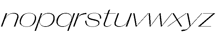 PPRightSansSpatial FineItalic Instance Font LOWERCASE