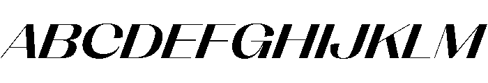 PPRightSansSpatial MediumItalic Instance Font UPPERCASE