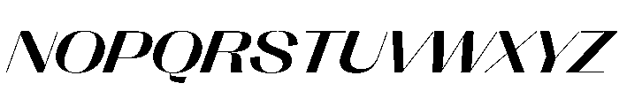 PPRightSansSpatial MediumItalic Instance Font UPPERCASE