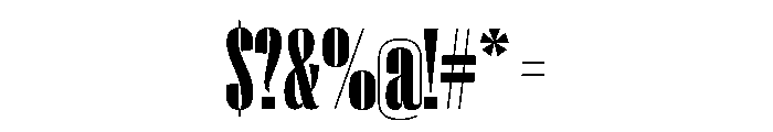 PPRightSansTall Black Instance Font OTHER CHARS