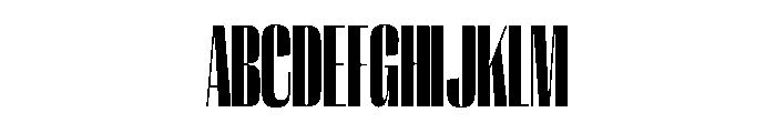PPRightSansTall Black Instance Font UPPERCASE