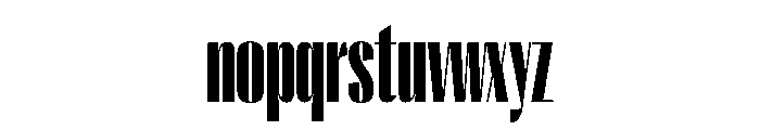 PPRightSansTall Black Instance Font LOWERCASE
