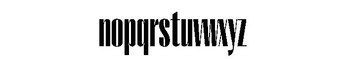 PPRightSansTall Dark Instance Font LOWERCASE