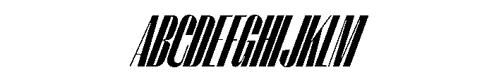 PPRightSansTall DarkItalic Instance Font UPPERCASE