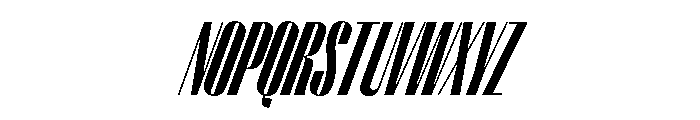 PPRightSansTall DarkItalic Instance Font UPPERCASE