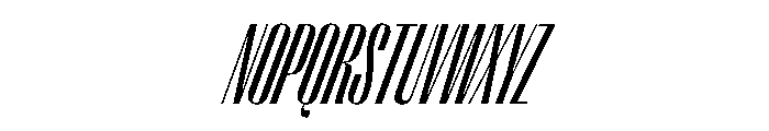 PPRightSansTall RegularItalic Instance Font UPPERCASE