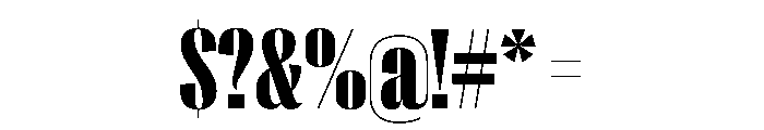 PPRightSansTight Black Instance Font OTHER CHARS