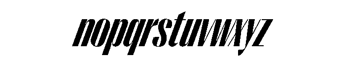 PPRightSansTight DarkItalic Instance Font LOWERCASE