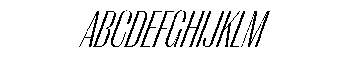 PPRightSansTight FineItalic Instance Font UPPERCASE