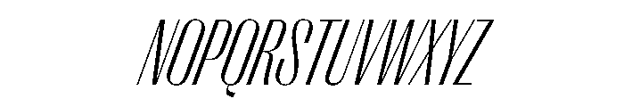 PPRightSansTight FineItalic Instance Font UPPERCASE