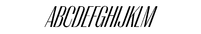 PPRightSansTight LightItalic Instance Font UPPERCASE