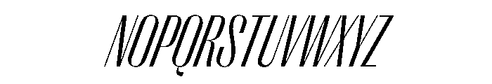 PPRightSansTight LightItalic Instance Font UPPERCASE