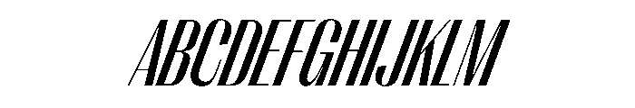 PPRightSansTight MediumItalic Instance Font UPPERCASE