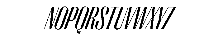 PPRightSansTight RegularItalic Instance Font UPPERCASE