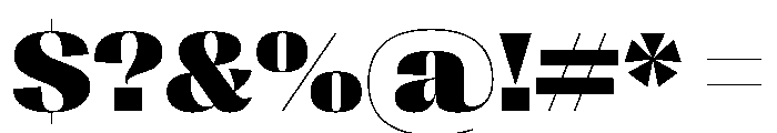 PPRightSansWide Black Instance Font OTHER CHARS