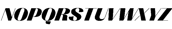 PPRightSansWide BlackItalic Instance Font UPPERCASE