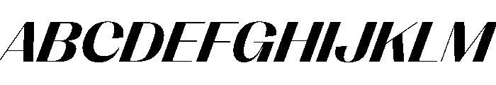 PPRightSansWide BoldItalic Instance Font UPPERCASE