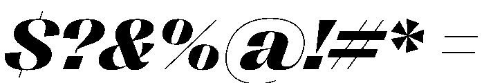 PPRightSansWide DarkItalic Instance Font OTHER CHARS