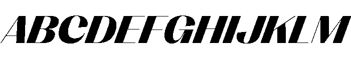 PPRightSansWide DarkItalic Instance Font UPPERCASE