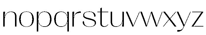 PPRightSansWide Fine Instance Font LOWERCASE