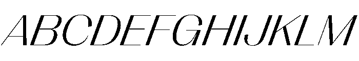 PPRightSansWide LightItalic Instance Font UPPERCASE