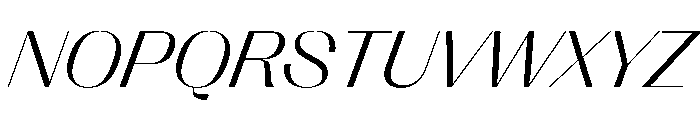 PPRightSansWide LightItalic Instance Font UPPERCASE