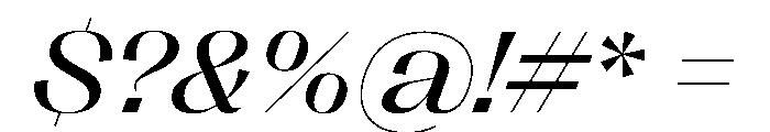PPRightSansWide RegularItalic Instance Font OTHER CHARS