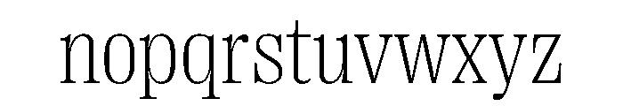 PPRightSerif CompactFine Instance Font LOWERCASE