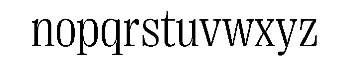 PPRightSerif CompactLight Instance Font LOWERCASE
