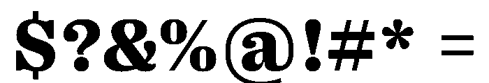 PPRightSerif Dark Instance Font OTHER CHARS