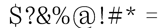 PPRightSerif Light Instance Font OTHER CHARS