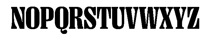 PPRightSerif NarrowBlack Instance Font UPPERCASE