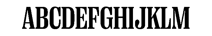 PPRightSerif NarrowBold Instance Font UPPERCASE