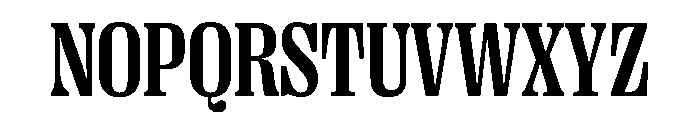 PPRightSerif NarrowBold Instance Font UPPERCASE