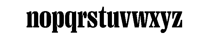 PPRightSerif NarrowDark Instance Font LOWERCASE