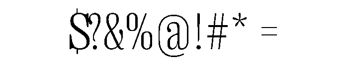 PPRightSerif NarrowFine Instance Font OTHER CHARS