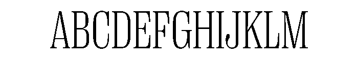 PPRightSerif NarrowFine Instance Font UPPERCASE