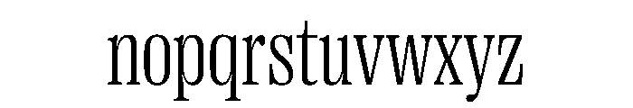 PPRightSerif NarrowLight Instance Font LOWERCASE