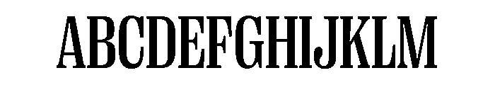 PPRightSerif NarrowMedium Instance Font UPPERCASE