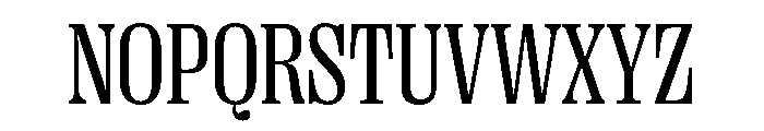 PPRightSerif NarrowRegular Instance Font UPPERCASE