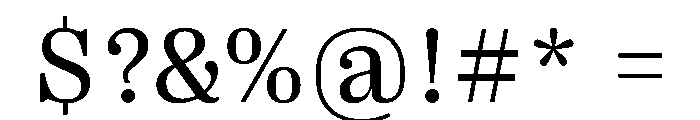 PPRightSerif Regular Instance Font OTHER CHARS